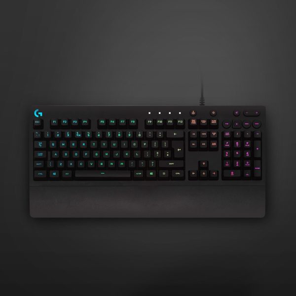 Logitech G213 Prodigy Gaming Keyboard - Wired RGB Backlit Keyboard with Mech-dome Keys, Palm Rest, Adjustable Feet, Media Controls, USB, Compatible with Windows - Image 5