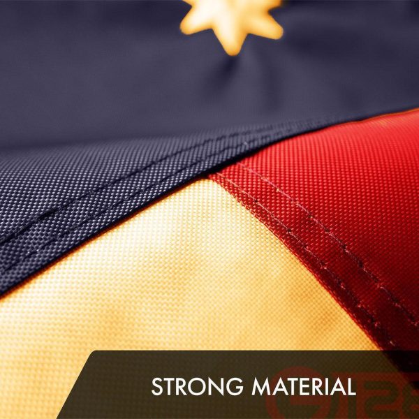 G128 10 Pack: Bennington 76 Tea-Stained Flag | 6x10 Ft | ToughWeave Pro Series Embroidered 420D Polyester | Historical Flag, Embroidered Design, Indoor/Outdoor, Brass Grommets, High Quality - Image 5