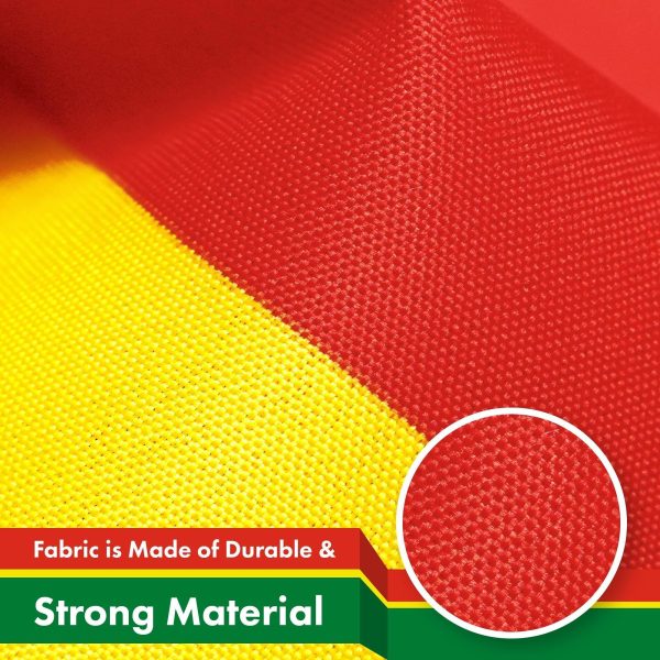 G128 5 Pack: Bolivia Flag | 3x5 Ft | LiteWeave Pro Series Printed 150D Polyester | Country Flag, Indoor/Outdoor, Vibrant Colors, Brass Grommets, Thicker and More Durable Than 100D 75D Polyester - Image 4