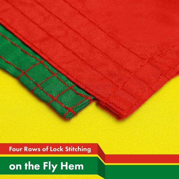 G128 5 Pack: Bolivia Flag | 3x5 Ft | LiteWeave Pro Series Printed 150D Polyester | Country Flag, Indoor/Outdoor, Vibrant Colors, Brass Grommets, Thicker and More Durable Than 100D 75D Polyester - Image 5