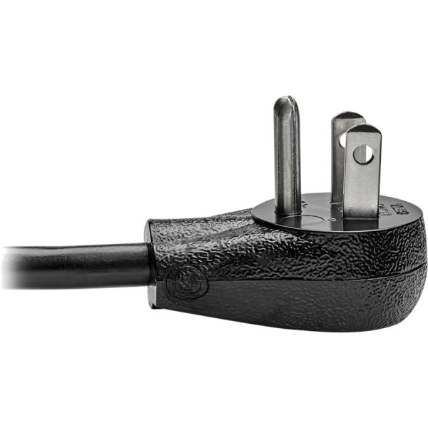 Eaton Tripp Lite Series Computer Power Cord, Right-Angle NEMA 5-15P to C13 - Heavy-Duty, 15A, 125V, 14 AWG, 10 ft. (3.05 m), Black - Image 5