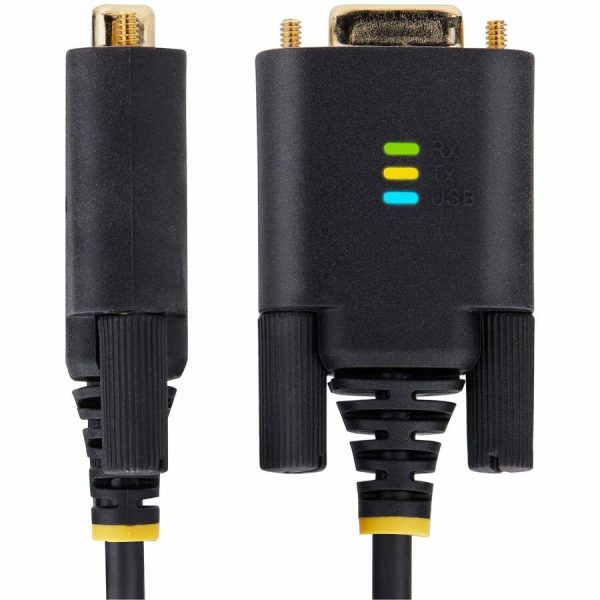 StarTech.com 3ft (1m) USB to Serial Adapter Cable, COM Retention, FTDI IC, DB9 RS232, Interchangeable DB9 Screws/Nuts, Windows/macOS/Linux - Image 2
