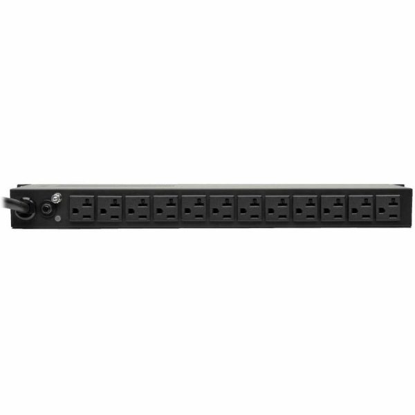 Eaton Tripp Lite Series 2kW 120V Single-Phase Basic PDU with ISOBAR Surge Protection - 3840 Joules, 14 Outlets, L5-20P Input (5-20P Adapter), 15 ft. Cord, 1U - Image 2