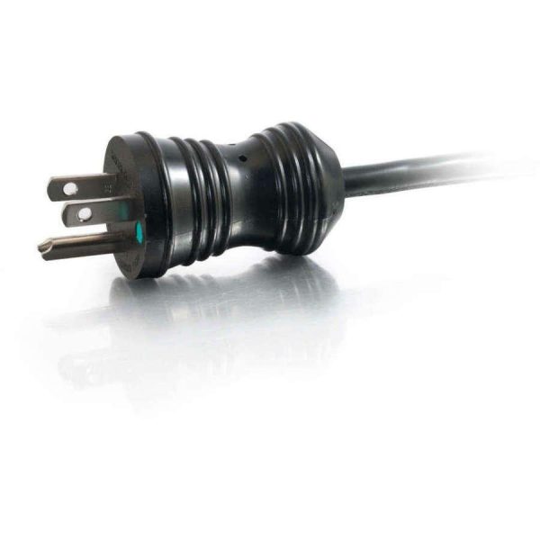 C2G 8ft 18 AWG Coiled Hospital Grade Power Cord (NEMA 5-15P to IEC320C13) - Black - Image 4