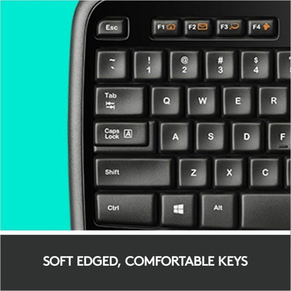 Logitech MK710 Wireless Keyboard and Mouse Combo for Windows, 2.4GHz Advanced Wireless, Wireless Mouse - Image 3