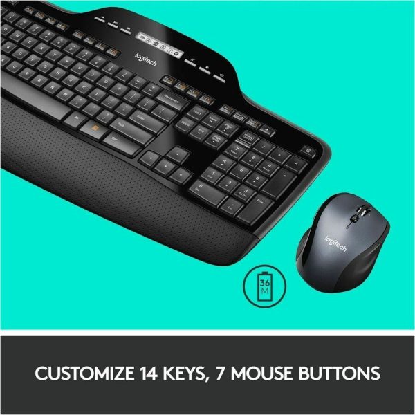 Logitech MK710 Wireless Keyboard and Mouse Combo for Windows, 2.4GHz Advanced Wireless, Wireless Mouse - Image 5