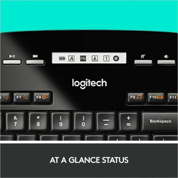 Logitech MK710 Wireless Keyboard and Mouse Combo for Windows, 2.4GHz Advanced Wireless, Wireless Mouse - Image 7