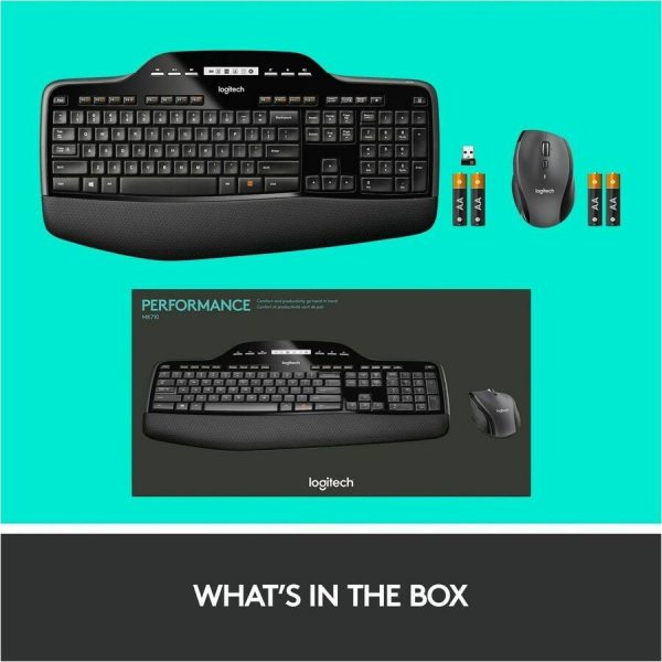 Logitech MK710 Wireless Keyboard and Mouse Combo for Windows, 2.4GHz Advanced Wireless, Wireless Mouse - Image 10