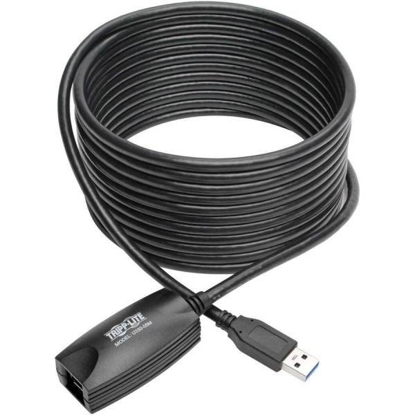 Eaton Tripp Lite Series USB 3.0 SuperSpeed Active Extension Repeater Cable (A M/F), 5M (16.4 ft.) - Image 2
