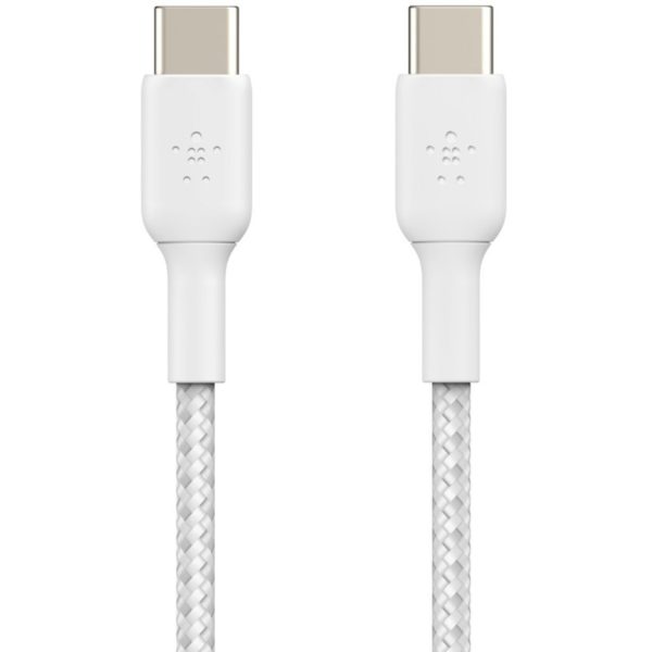 Belkin Braided USB-C to USB-C Cable (1m / 3.3ft, White) - Image 3