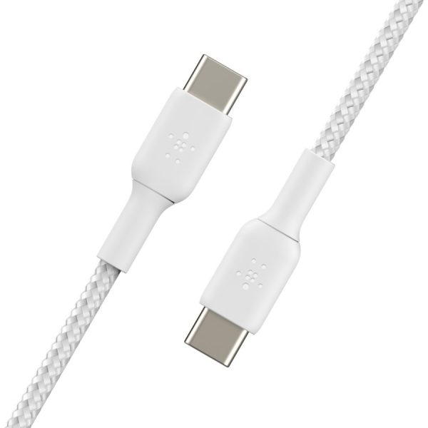 Belkin Braided USB-C to USB-C Cable (1m / 3.3ft, White) - Image 4