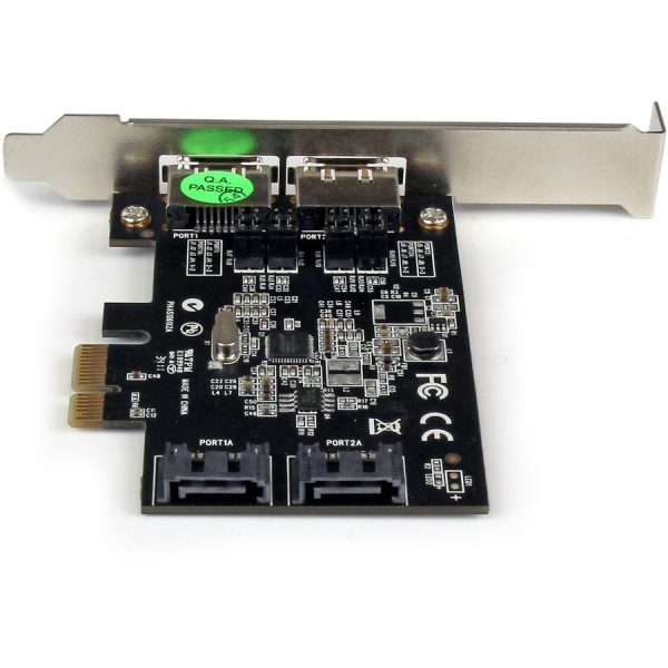 StarTech.com 2 Port PCI Express SATA 6 Gbps eSATA Controller Card - Dual Port PCIe SATA III Card - 2 Int/2 Ext - Image 3