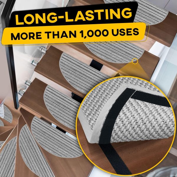 Hook and Loop Tape Roll with Heavy Duty Adhesive Industrial Strength Easy to Cut Strong Hook and Loop Strips with Sticky Back Black 1 Inch x 30 Feet - Image 5
