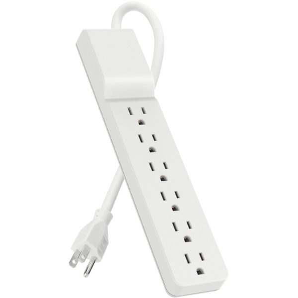 Belkin 6 Outlet Power Strip Surge Protector with 6ft Power Cord - 720 Joules - White - Image 4
