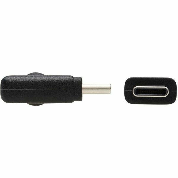 Eaton Tripp Lite Series USB-C Cable (M/M) - USB 3.2 Gen 1 (5 Gbps), Thunderbolt 3 Compatible, Right-Angle Plug, 2 m (6.6 ft.) - Image 3