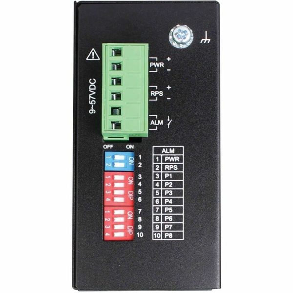 Eaton Tripp Lite Series 8-Port Unmanaged Industrial Gigabit Ethernet Switch - 10/100/1000 Mbps, DIN Mount, TAA - Image 3
