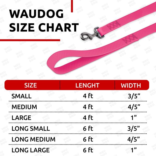 Waterproof Dog Leash 4 Ft   6 Ft   Anti Slip Dog Leash for Large Dogs Small and Medium Dogs   Heavy Duty Dog Leash with Water and Dirt Resistant   Long Or Short Dog Leashes for Boy & Girl Dogs - Image 3