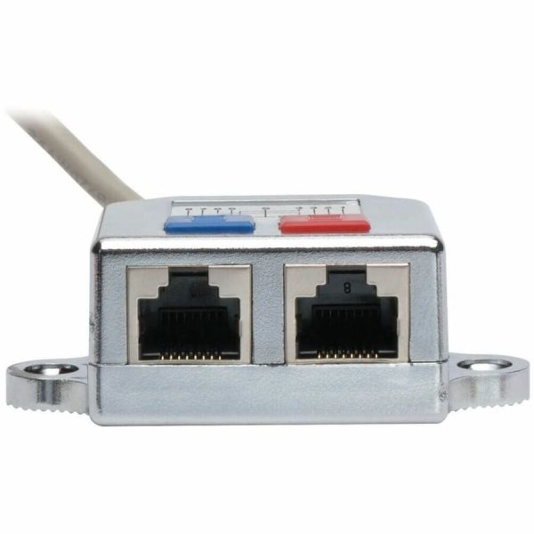 Eaton Tripp Lite Series 2-to-1 RJ45 Network Signal Splitter (M/2xF) - 10/100 Mbps Ethernet, Cat5/Cat5e, 6 in. (15 cm) - Image 2
