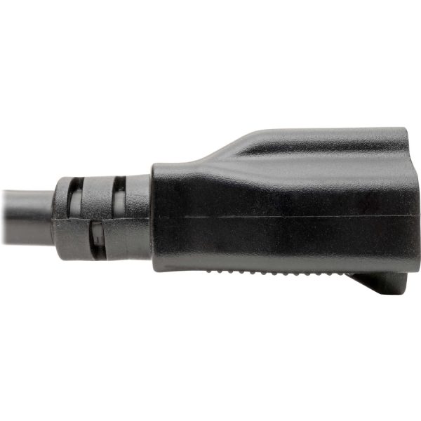 Eaton Tripp Lite Series Power Cord Adapter, NEMA L5-20P to NEMA 5-15R - Heavy-Duty, 20A, 125V, 12 AWG, 6-in. (15.24 cm), Black - Image 4