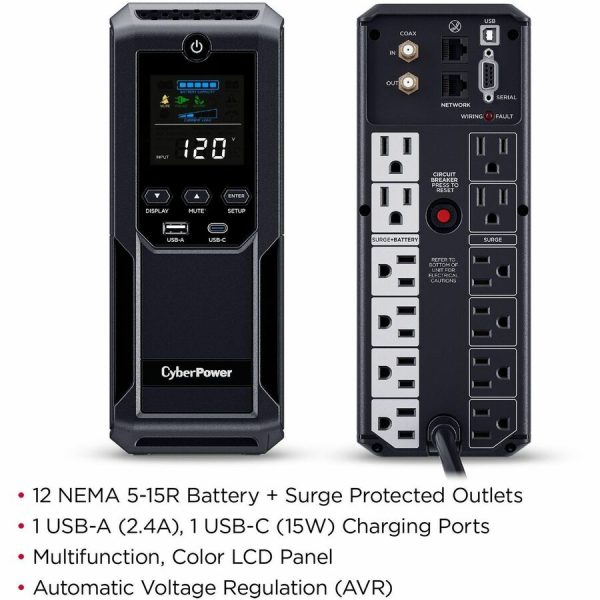 CyberPower CP1500AVRLCD3 Intelligent LCD UPS Systems - Image 2