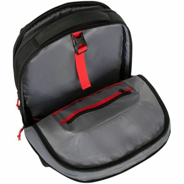 Targus Strike II TBB639GL Carrying Case (Backpack) for 17" to 18" Notebook - Black/Red - Image 10