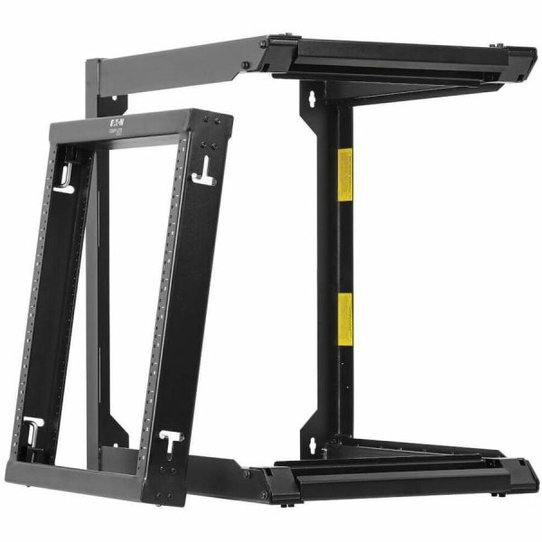 Eaton Tripp Lite Series SmartRack 12U Wall-Mount 2-Post Open Frame Rack, Hinged Front, Heavy Duty - Image 4