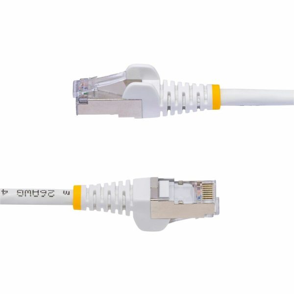 StarTech.com 3ft White CAT8 Ethernet Cable, Snagless RJ45, 25G/40G 2000MHz, 100W PoE, S/FTP, 26AWG Pure Bare Copper, LSZH Network Patch Cord - Image 3