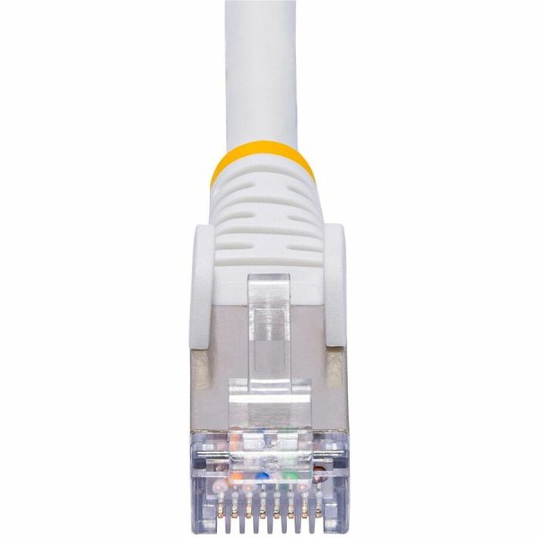 StarTech.com 3ft White CAT8 Ethernet Cable, Snagless RJ45, 25G/40G 2000MHz, 100W PoE, S/FTP, 26AWG Pure Bare Copper, LSZH Network Patch Cord - Image 4