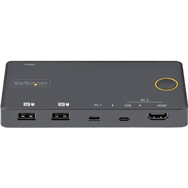 StarTech.com 2 Port Hybrid USB-A + HDMI & USB-C KVM Switch, Single 4K 60Hz HDMI 2.0 Monitor, Compact Desktop and/or Laptop HDMI KVM Switch - Image 9