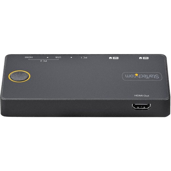 StarTech.com 2 Port Hybrid USB-A + HDMI & USB-C KVM Switch, Single 4K 60Hz HDMI 2.0 Monitor, Compact Desktop and/or Laptop HDMI KVM Switch - Image 10