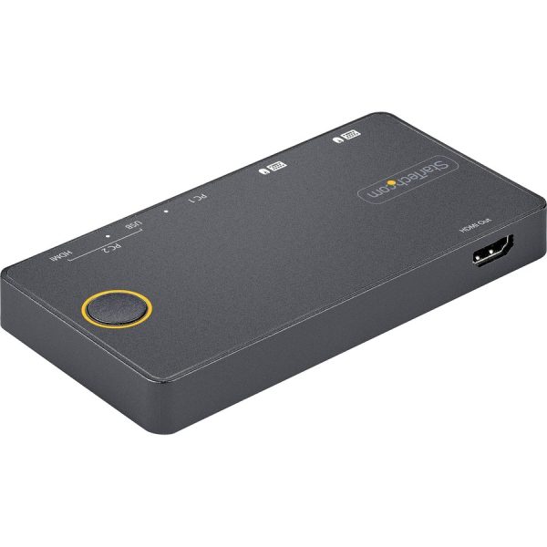 StarTech.com 2 Port Hybrid USB-A + HDMI & USB-C KVM Switch, Single 4K 60Hz HDMI 2.0 Monitor, Compact Desktop and/or Laptop HDMI KVM Switch - Image 11