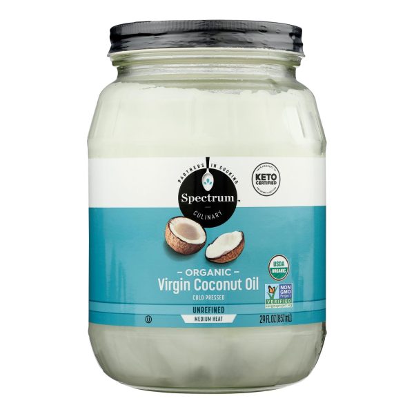 Spectrum Naturals Coconut Oil - Organic - Virgin - Unrefined - 29 oz - Image 3
