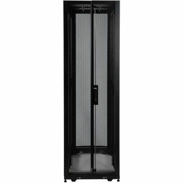 Eaton Tripp Lite Series 42U SmartRack Shallow-Depth Rack Enclosure Cabinet, Threaded 10-32 Mounting Holes with doors & side panels - Image 2