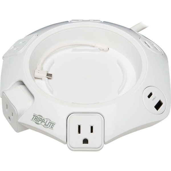 Eaton Tripp Lite Series Safe-IT Conference Power Surge Protector, 4 Rotating 5-15R Outlets, USB-C & 3 USB-A Ports, 10 ft. (3 m) Cord, Antimicrobial Protection - Image 5