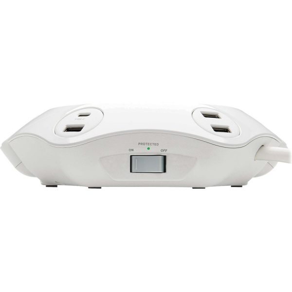 Eaton Tripp Lite Series Safe-IT Conference Power Surge Protector, 4 Rotating 5-15R Outlets, USB-C & 3 USB-A Ports, 10 ft. (3 m) Cord, Antimicrobial Protection - Image 6