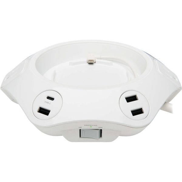 Eaton Tripp Lite Series Safe-IT Conference Power Surge Protector, 4 Rotating 5-15R Outlets, USB-C & 3 USB-A Ports, 10 ft. (3 m) Cord, Antimicrobial Protection - Image 7