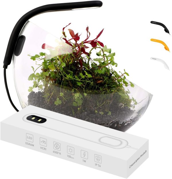 Fish Tank Light   Clip On Aquarium Light   Aquarium Light for Plants   LED Flexible Lamp for Freshwater Small Aquarium Light   PicoSoft White 5 Gallon
