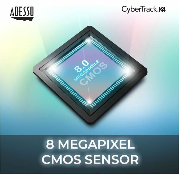 Adesso CyberTrack K4 Webcam - 8 Megapixel - 30 fps - USB 2.0 - 1 Each - Image 3
