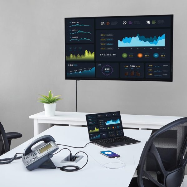 StarTech.com Conference Table Connectivity Box for A/V - USB Charging - LAN - HDMI / VGA / DisplayPort Inputs - HDMI Output - 4K - Image 5