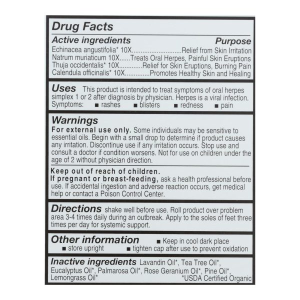 Forces Of Nature - H Balm Control Xs - 1 Each - 4 ML