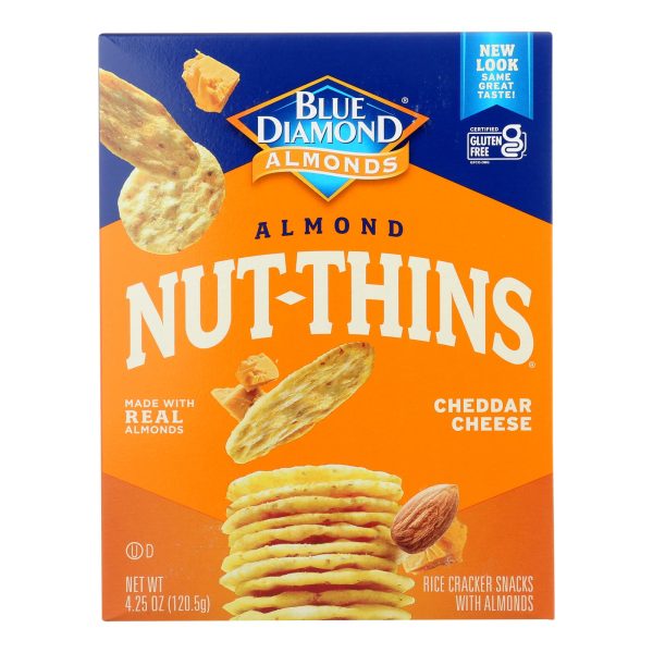 Blue Diamond - Nut Thins - Cheddar Cheese - Case of 12 - 4.25 oz. - Image 3