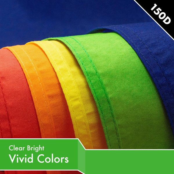 G128 Solid Lime Green Color Flag | 2x3 Ft | LiteWeave Pro Series Printed 150D Polyester | Indoor/Outdoor, Vibrant Colors, Brass Grommets, Thicker and More Durable Than 100D 75D Polyester - Image 3