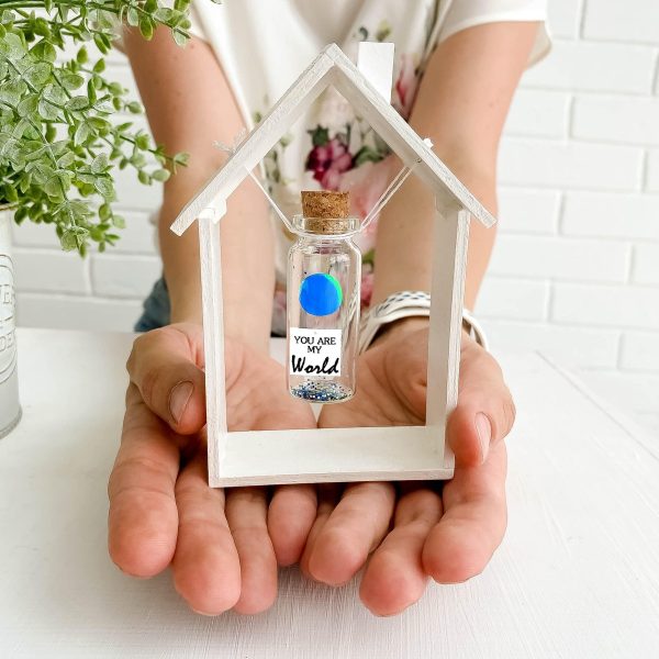 Cute Girlfriend and Boyfriend Gifts   Personalized Anniversary Present for Her Him   Custom Birthday Gift Idea for Women Men (You Are My World in Craft Gift Box) - Image 5