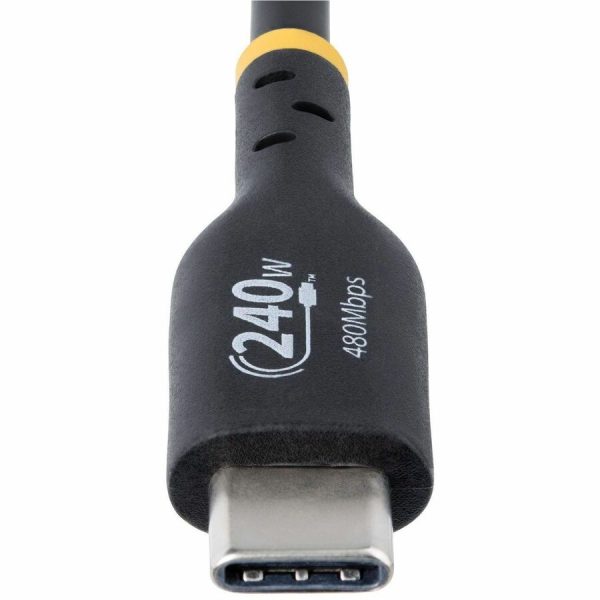 StarTech.com 3ft USB-C Charging Cable, USB-IF Certified USB C Cable, 240W PD EPR, USB 2.0 Type-C Laptop Charger Cord, TPE Jacket, M/M - Image 5