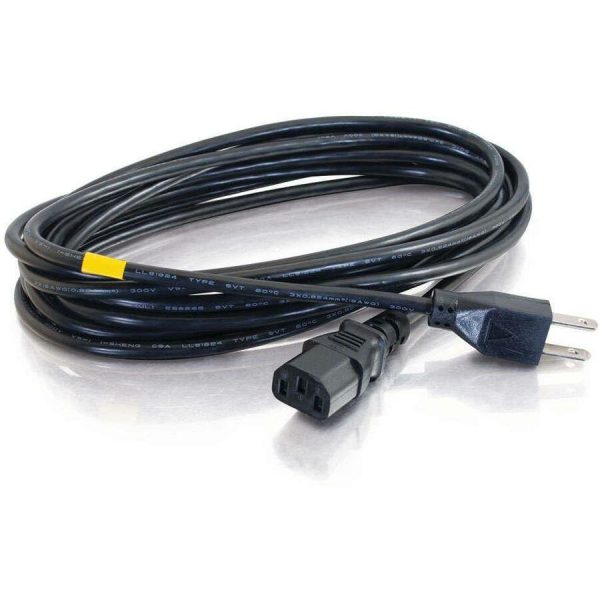 C2G 5ft 16 AWG Universal Power Cord (NEMA 5-15P to IEC320C13) TAA - Image 2