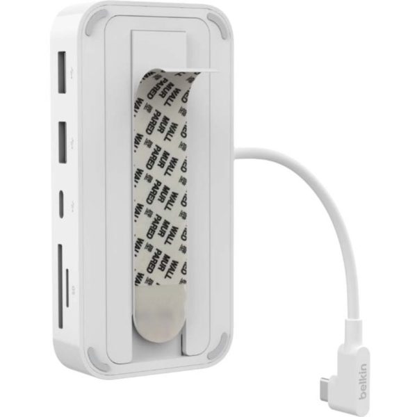 Belkin USB-C 6-in-1 Hub with Mount - USB-C Docking Station with Micro SD Card Reader - Compatible w/ MacBook, Chromebook - Image 3