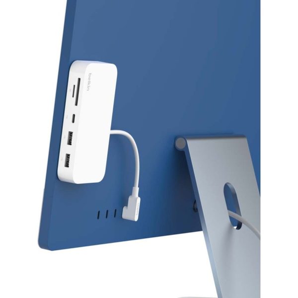 Belkin USB-C 6-in-1 Hub with Mount - USB-C Docking Station with Micro SD Card Reader - Compatible w/ MacBook, Chromebook - Image 4