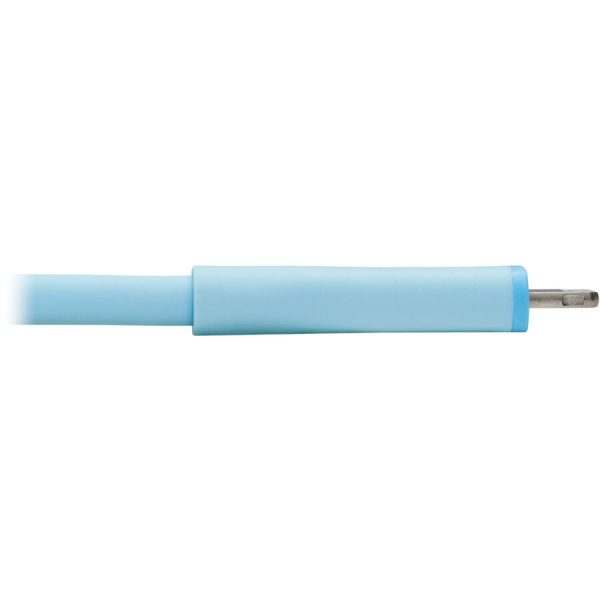 Eaton Tripp Lite Series Safe-IT USB-A to Lightning Sync/Charge Antibacterial Cable (M/M), Ultra Flexible, MFi Certified, Light Blue, 3 ft. (0.91 m) - Image 4
