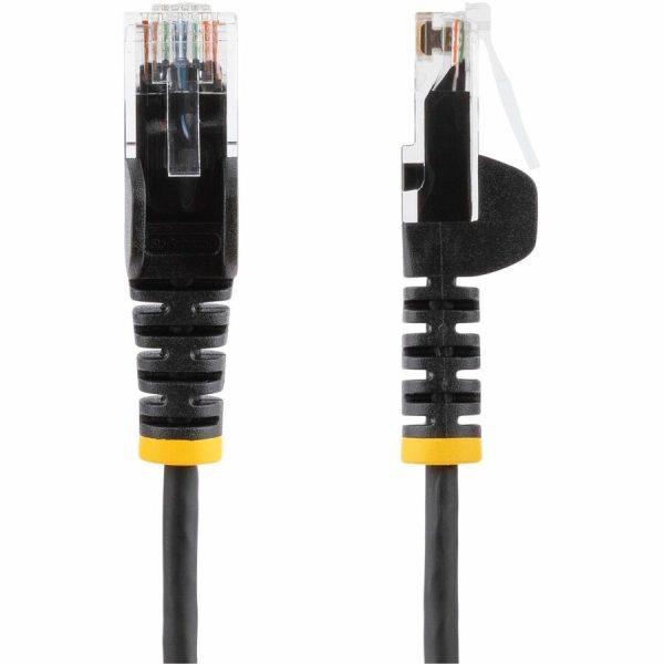 StarTech.com 5ft Black Slim CAT6 Ethernet Cable, Slim Snagless RJ45, UTP, LSZH, 28AWG Bare Copper, Slim Network Patch Cord, Fluke Tested - Image 2