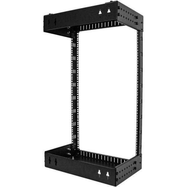 StarTech.com 2-Post 18U Heavy-Duty Wall Mount Network Rack, 19" Open Frame Server Rack with Adjustable Depth, Data Rack for IT Equipment~ - Image 4